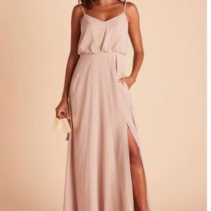 BIRDY GREY - GWENNIE DRESS - CHIFFON TAUPE - MEDIUM - With Slit